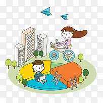 城市中的人们