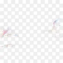 创意水彩合成线条形状