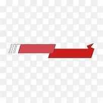红白色渐变标签
