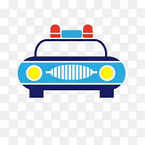 蓝色警车