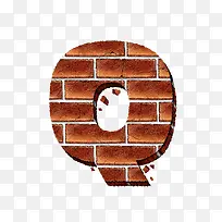 砖纹字母q