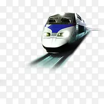 白色急速火车头设计