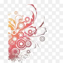 中国风线条圆圈图案
