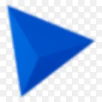 蓝色三角圆锥装饰图片