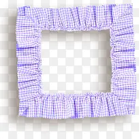 紫色花布框