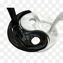 黑白八卦液体造型