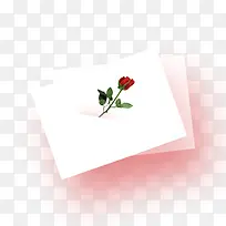 层叠的玫瑰信纸