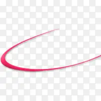 粉色u型弧线装饰
