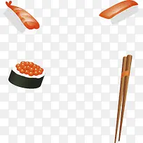 日式寿司边框