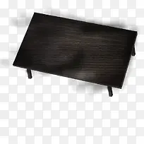 黑色木纹桌子