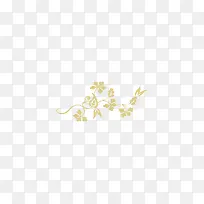 底纹黄色对称细装饰