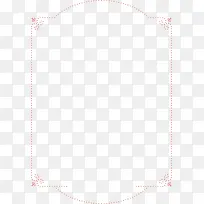 粉色清新花边圆点边框纹理