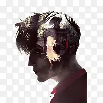 风景头像男人