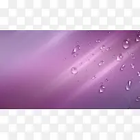 紫色梦幻光效水珠