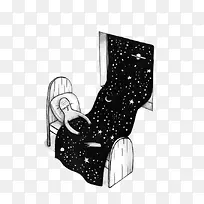 创意插画-星河为被
