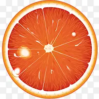 手绘橙色橘子水果