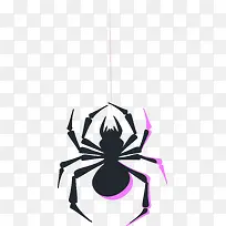 紫色恐怖蜘蛛