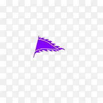 紫色小旗子