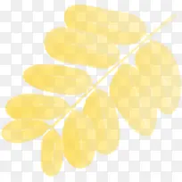 黄色模糊花纹树叶