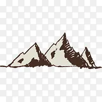 手绘山