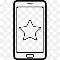 明星在手机屏幕上图标