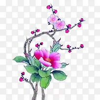 水彩梅花免费下载