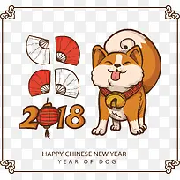 可爱铃铛狗狗海报