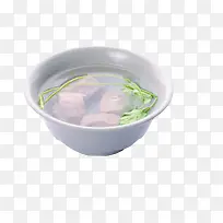 排骨汤和青菜