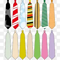 彩色领带