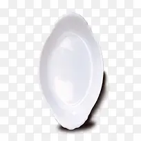 白色瓷质餐具
