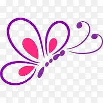 紫色的蝴蝶装饰