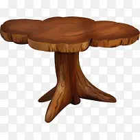 手绘木质小桌子