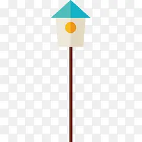 矢量PPT创意设计小鸟房子图标