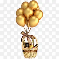 金色气球奢侈品排行素材