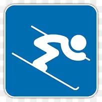 高山滑雪图标