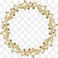 金色花式圆环