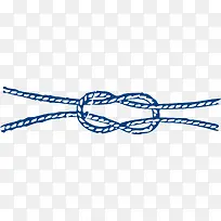 蓝色绳结