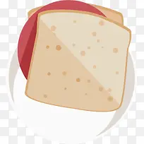 卡通美食吐司