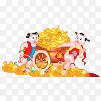 吉祥福娃黄金