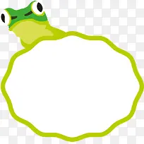 矢量青蛙装饰边框