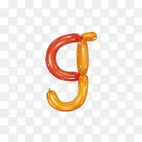 气球字母g