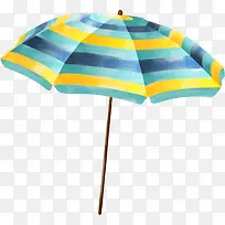 蓝色海洋风遮阳伞