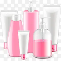 粉色各种女人瓶罐