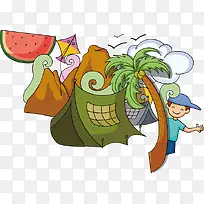 *夏天 元素 素材 夏 立夏