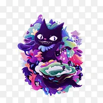 矢量卡通猫咪