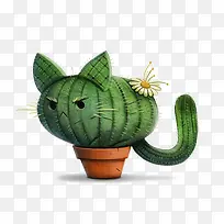 仙人掌猫咪