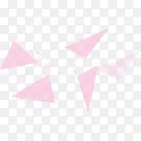 粉色卡通可爱三角组合