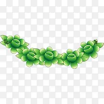 绿色多肉植物分割线