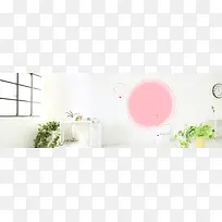 淘宝唯美女装背景banner