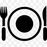 盘子和餐具图标